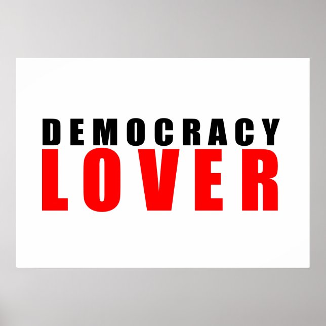 Affiche Amoureux de la démocratie (Devant)