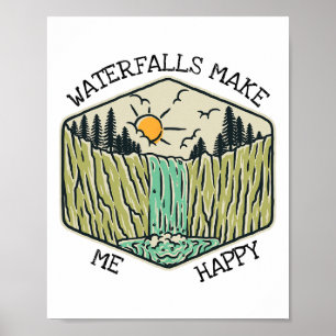 Affiche Amoureux de la nature Amoureux des cascades Cascad