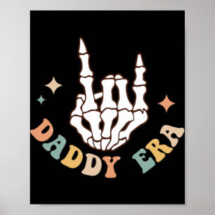 Affiche Amoureux de l'ère de mon papa Groovy Rétro Papa Fa