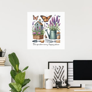 Affiche Amoureux de les jardins de lieux agréables