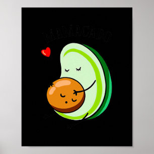Affiche Amoureux de Mamacado Avocado amoureux de la fête d