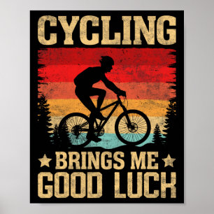 Affiche Amoureux de VTT Vélo de route Cycliste En