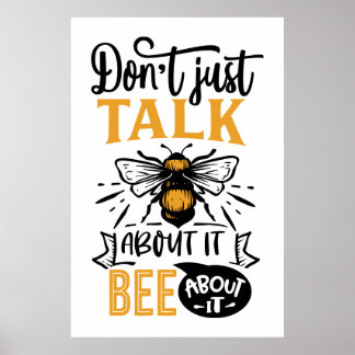 Affiche amoureux des abeilles