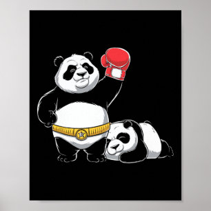 Affiche Amoureux des animaux Boxing Match Sport Fighter Bo