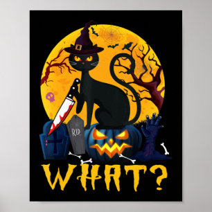 Affiche Amoureux des chats Amusant Costume Halloween Chat