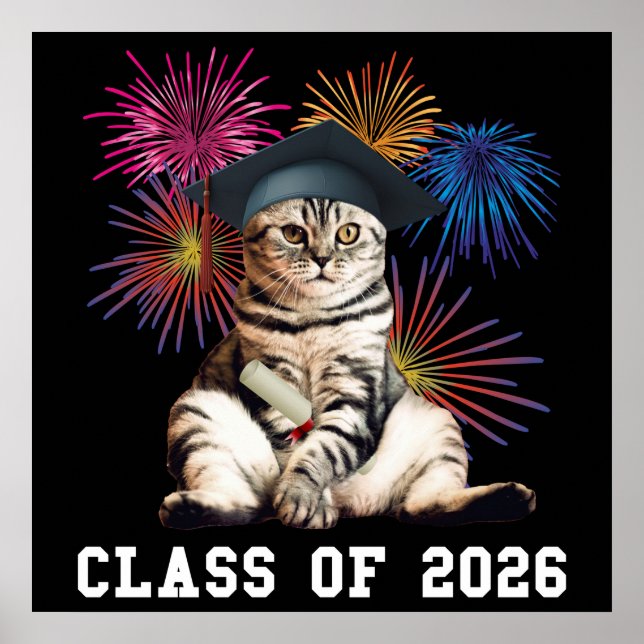 Affiche Amoureux des chats de la promotion 2026 (Devant)