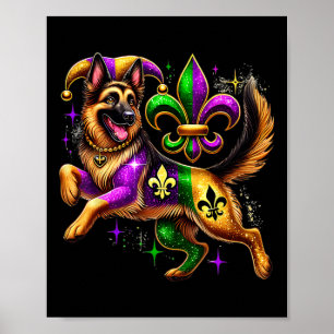 Affiche Amoureux des chiens berger allemand mignon Mardi G