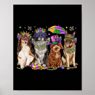 Affiche Amoureux des chiens du festival Dog Mardi Gras