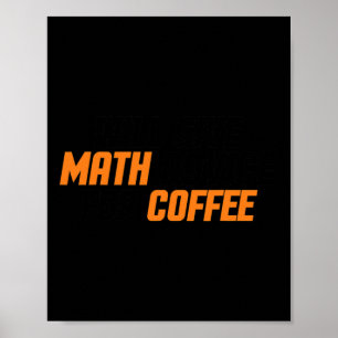 Affiche Amoureux des maths, enseignant, drôle donnera des