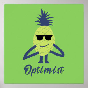 Affiche amoureux drôle d'ananas