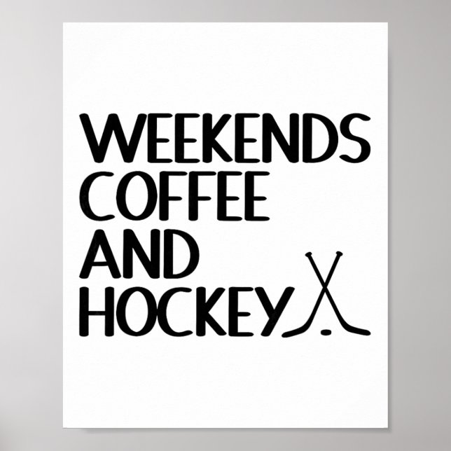 Affiche Amoureux du café et de hockey du week-end  (Devant)