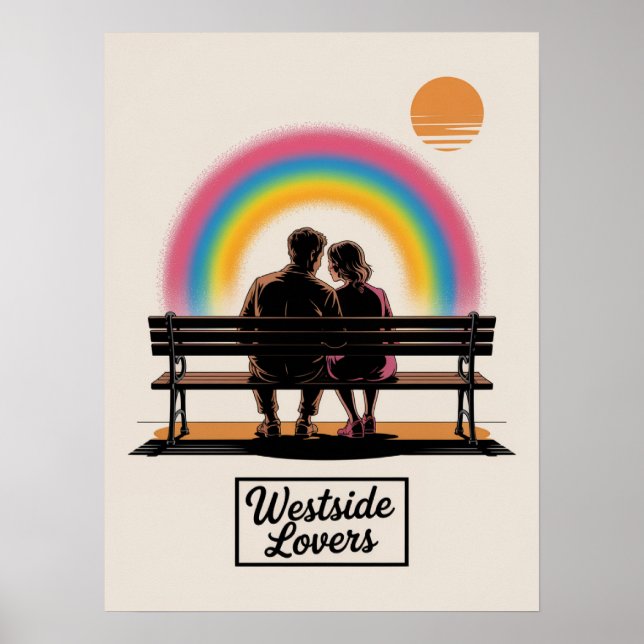 Affiche Amoureux du West Side de Manhattan Parc Riverside  (Devant)