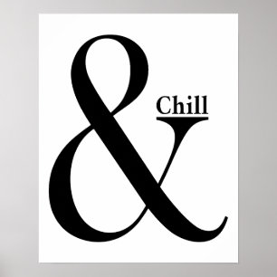 Affiche Ampersand Chill