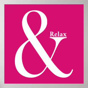 Affiche Ampersand Et Relax
