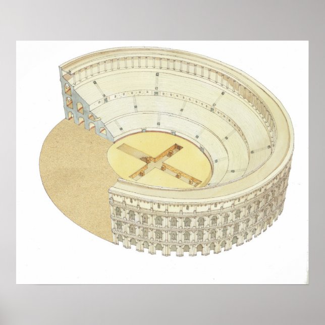 Affiche Amphithéâtre romain (Devant)