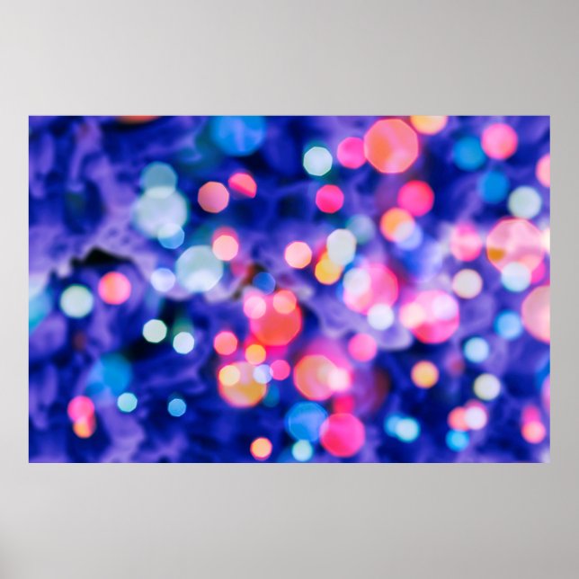 Affiche ampoules scintillantes lumières arrière - plan : f (Devant)