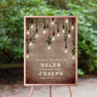 Ampoules vintages brique rustique Mariage 20x28