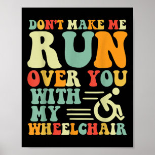 Affiche Amputee Fun Wheelchair Racing Bysketbyll Handicap