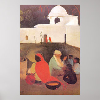 Affiche Amrita Sher-Gil - Ancienne conteuse, art