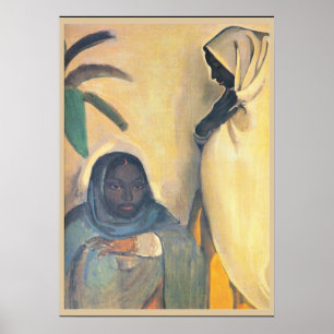 Affiche Amrita Sher-Gil - Two Women, fine art painting