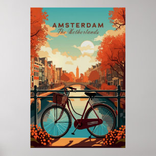 Affiche Amsterdam, Pays-Bas