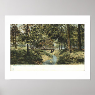 Affiche AMT de Memphis, Overton Park 1905 Inspiré Vintage