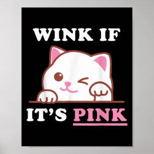 Affiche Amusant Adulte Humour Cute Chat Cool rose Shocker