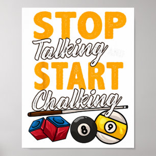 Affiche Amusant Arrêtez De Parler Et Commencez À Parler Ha