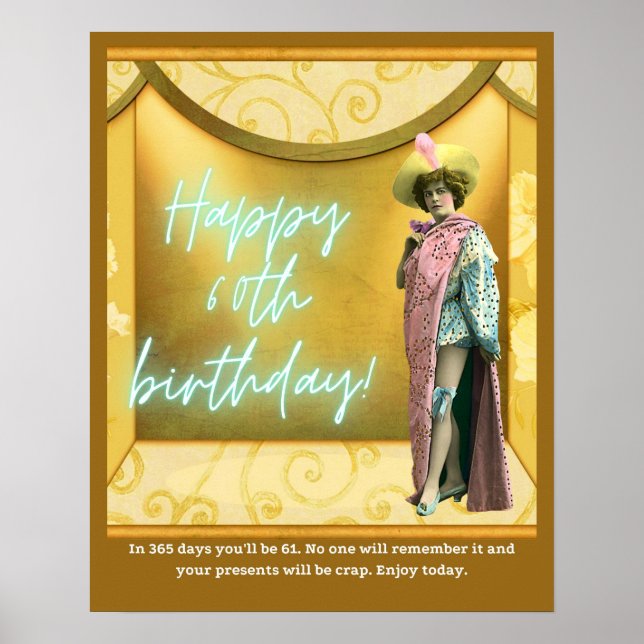 Affiche Amusant Art modifié 60e anniversaire (Devant)