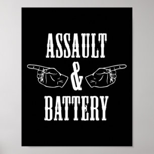 Affiche Amusant Ault Et Batterie Bodybuilding