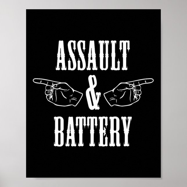 Affiche Amusant Ault Et Batterie Bodybuilding (Devant)
