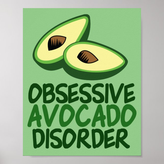 Affiche Amusant Avocat Avocado (Devant)