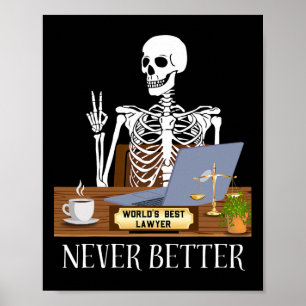 Affiche Amusant avocat Halloween