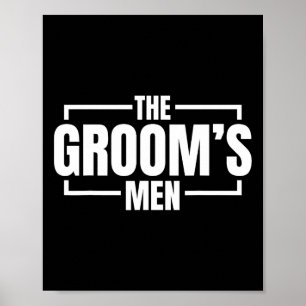 Affiche Amusant Bachelor Party Les Grooms Hommes Stag Mari