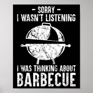 Affiche Amusant Barbecue Grill Grill Plaisanterie Fumer Me