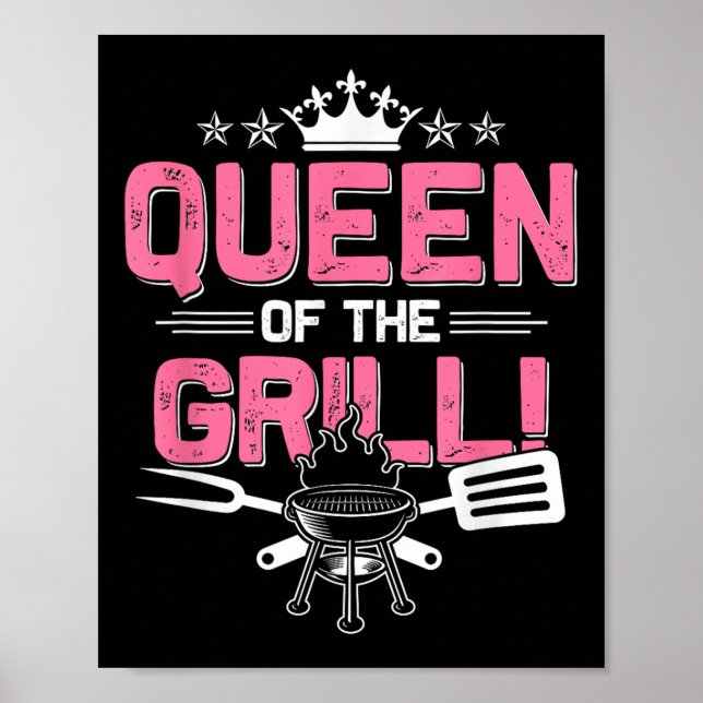 Affiche Amusant Barbecue Lover Grill Graphisme Pour Femmes (Devant)