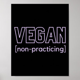 Affiche Amusant Bbq Meat Lover Vegan non-pratiquant