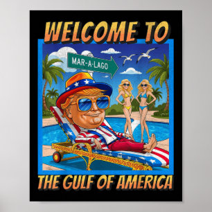 Affiche Amusant Bienvenue Dans Le Golfe des Amériques 9 fé