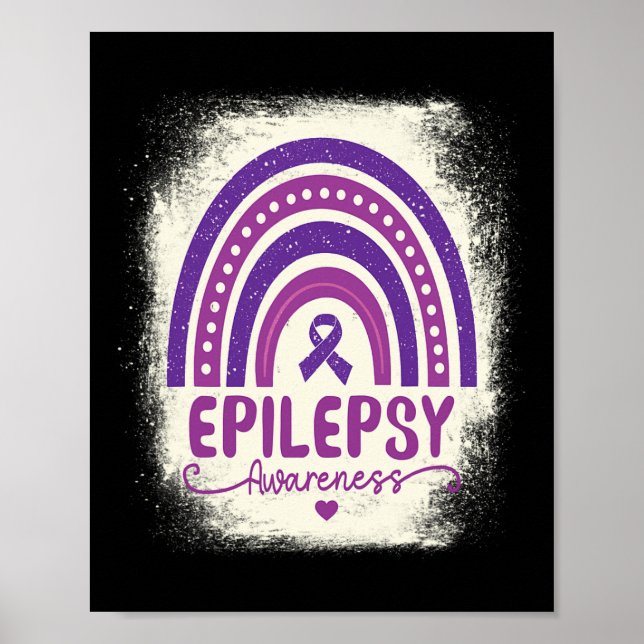 Affiche Amusant Bleached Arc-en-ciel Purple Ribbon Epileps (Devant)