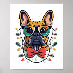 Affiche Amusant Chien Chien à Chien à Chien Lumières de No