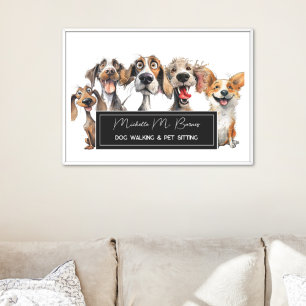 Affiche Amusant Chien Chien Marcheur Chien Puppy Animaux a