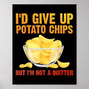 Affiche Amusant Chips De Pomme De Terre Art Pour Hommes Fe