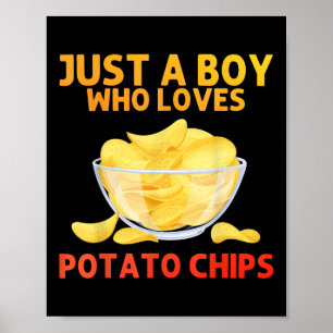 Affiche Amusant Chips De Pomme De Terre Art Pour Hommes Ga