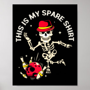 Affiche Amusant Conception De Bowling Pour Hommes Et Femme