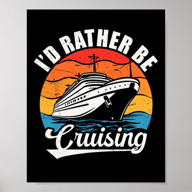 Affiche Amusant Conception de croisière en famille pour ho (Devant)