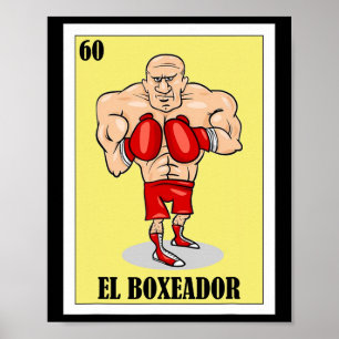 Affiche Amusant design de boîte mexicaine - El Boxeador 1