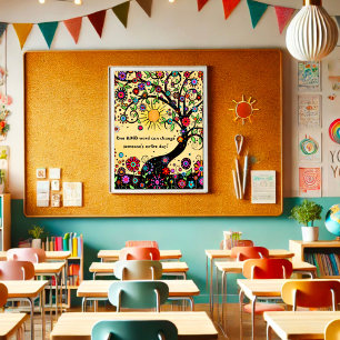 Affiche Amusant et inspirant salle de classe