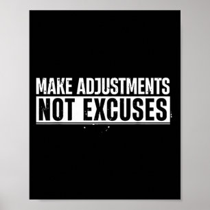 Affiche Amusant Faire Des Ajustements Non Excusent Motivat