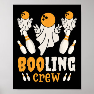 Affiche Amusant Fantôme Boo Booling Amoureux Paresseux Cos
