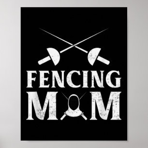 Affiche Amusant Fencing Maman Citation Fencer Maman Humour